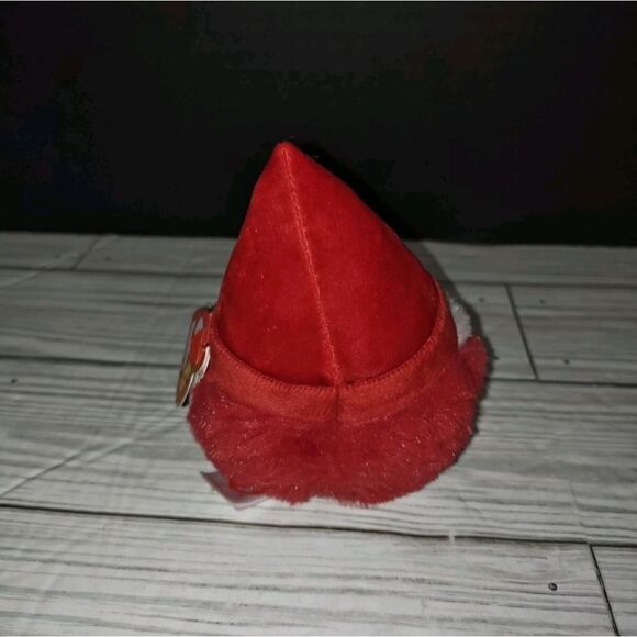 TY Puffies (Beanie Balls) Plush - GNORBIE The Christmas Gnome (4 inch) NEW 2022 - Picture 6 of 8